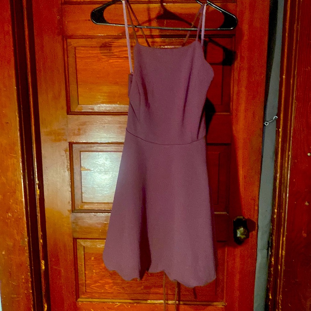 Purple Halter Top Skater Dress